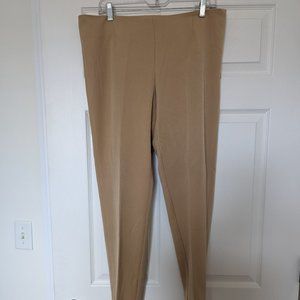 Khaki Crop Side Zip Pant The Original LITTLE BLACK PANT - Size 8.1 Like New